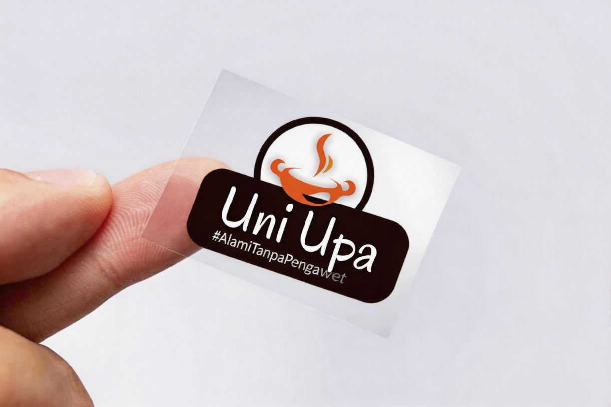 Cetak Stiker Transparan